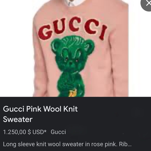 Gucci Authentic Sweater NWT | Size M | Retail $1200 USD / $1780 CAD, size M - Picture 7 of 7